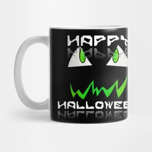 Jack O Lantern Face - Happy Halloween Costume - Glowing Green Mug